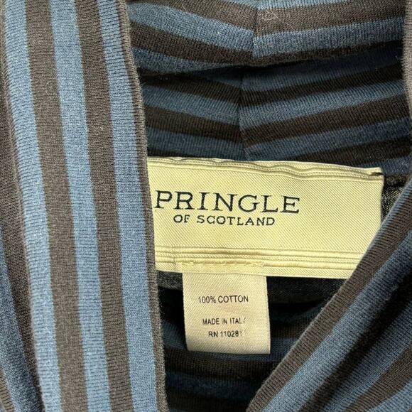 Pringle of Scotland Blue Striped Turtleneck - Picture 6 of 8